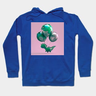 Dinosaur Balloons VII Hoodie